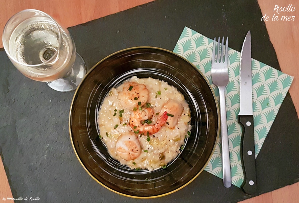 Risotto de St Jacques et crevettes – La tambouille de Bouille
