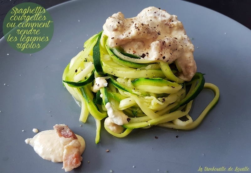Spaghettis De Courgettes Ou Comment Rendre Les Legumes Rigolos La Tambouille De Bouille